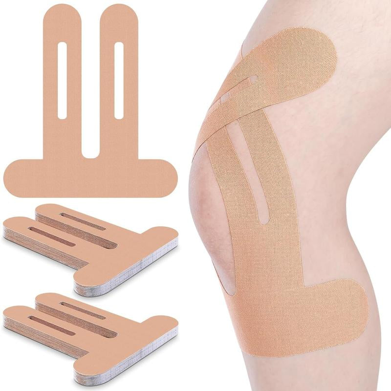 Precut Kinesiology Tape for Knees - 10 Pcs Waterproof & Elastic Kneesupport & Stability Tape, Breathable Hypoallergenic Latex-Free