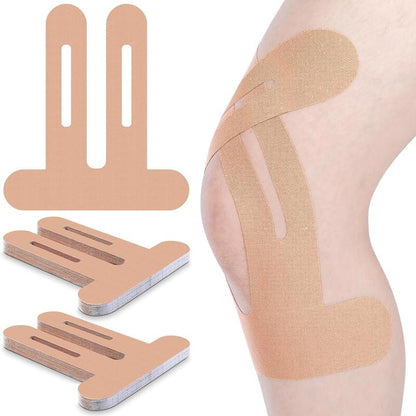 Precut Kinesiology Tape for Knees - 10 Pcs Waterproof & Elastic Kneesupport & Stability Tape, Breathable Hypoallergenic Latex-Free