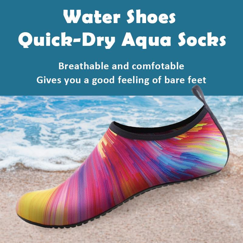 Socks Water Shoes for Women Men Aqua Socks Swim Beach Pool River Slip-On Barefoot Quick-Dry Vacation Cruise Essentials Accessories for Yoga Kayak Sports with Slip-On Design and Quick-Dry Technology