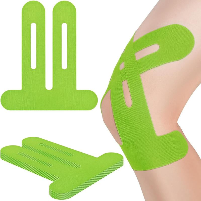 Precut Kinesiology Tape for Knees - 10 Pcs Waterproof & Elastic Kneesupport & Stability Tape, Breathable Hypoallergenic Latex-Free