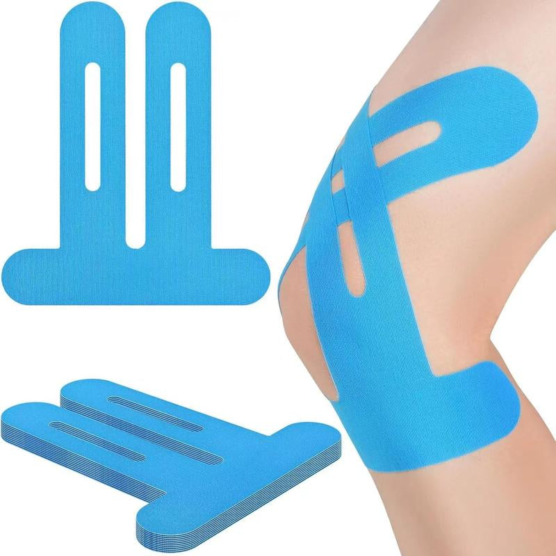 Precut Kinesiology Tape for Knees - 10 Pcs Waterproof & Elastic Kneesupport & Stability Tape, Breathable Hypoallergenic Latex-Free